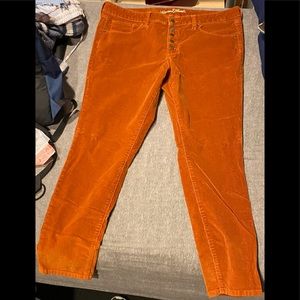 Orange Button-Up Jeans